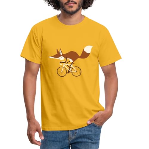 Spreadshirt Fuchs Auf Rennrad Männer T-Shirt, XXL, Gelb Spreadshirt Fuchs Auf Rennrad Männer T-Shirt, XXL, Gelb von Spreadshirt