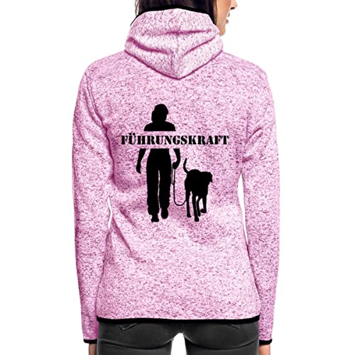 Spreadshirt Führungskraft Hundebesitzerin Gassi Gehen Mit Hund Frauen Kapuzen-Fleecejacke, L, Lila meliert von Spreadshirt