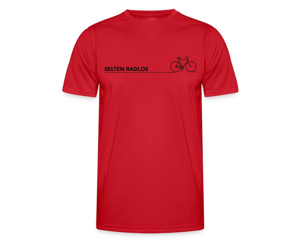 Spreadshirt Funktionsshirt Selten Radlos Minimalistisch Fahrrad Spruch Männer Funktions-T-Shirt (1-tlg) von Spreadshirt