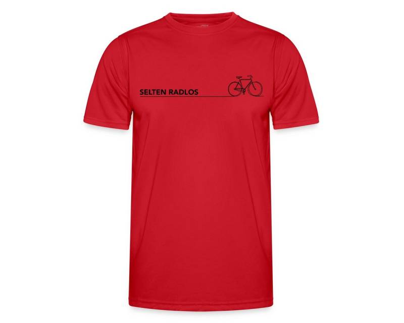 Spreadshirt Funktionsshirt Selten Radlos Minimalistisch Fahrrad Spruch Männer Funktions-T-Shirt (1-tlg) von Spreadshirt