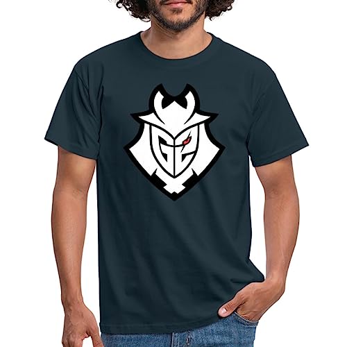 Spreadshirt G2 Esports Logo Schwarz Linien Männer T-Shirt, XL, Navy von Spreadshirt