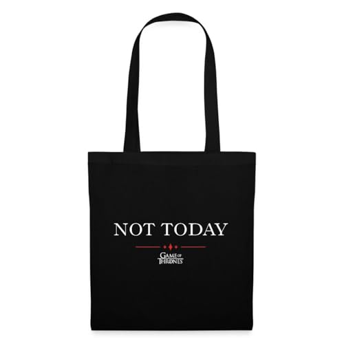Spreadshirt Game Of Thrones Not Today Spruch Einkaufstasche, One size, Schwarz von Spreadshirt