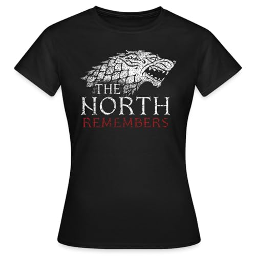 Spreadshirt Game of Thrones The North Remembers Frauen T-Shirt, L, Schwarz von Spreadshirt