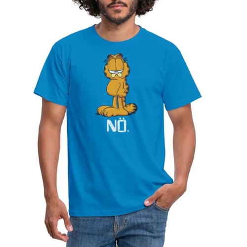 Spreadshirt Garfield Nö Nein Kein Bock Lustig Männer T-Shirt, XXL, Royalblau von Spreadshirt