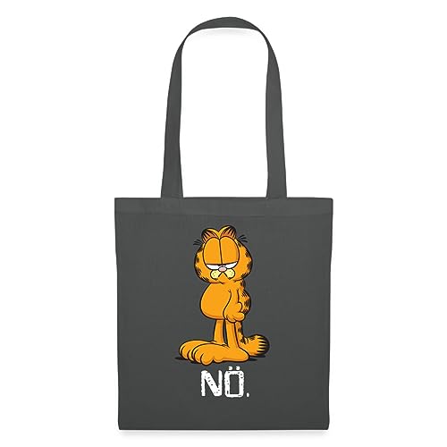 Spreadshirt Garfield Nö Nein Kein Bock Lustig Stoffbeutel, One size, Graphite von Spreadshirt