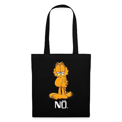 Spreadshirt Garfield Nö Nein Kein Bock Lustig Stoffbeutel, One size, Schwarz von Spreadshirt