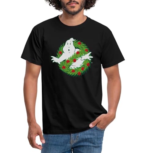 Spreadshirt Ghostbusters Frohe Weihnachten Männer T-Shirt, 4XL, Schwarz von Spreadshirt