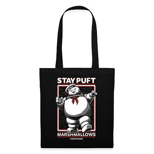 Spreadshirt Ghostbusters Stay Puft Marshmallow Mann Stoffbeutel, One size, Schwarz von Spreadshirt