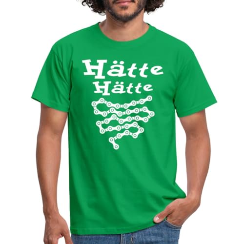 Spreadshirt Hätte Hätte Fahrradkette Männer T-Shirt, XXL, Kelly Green von Spreadshirt