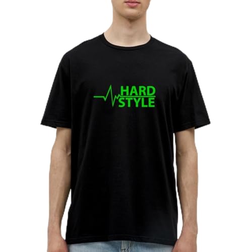 Spreadshirt Hardstyle Pulsschlag Frequenz Musik Männer T-Shirt, XL, Schwarz von Spreadshirt