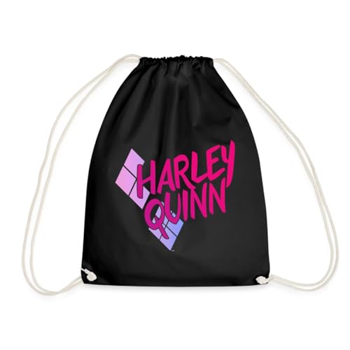 Spreadshirt Harley Quinn Rautenstyle Pink Turnbeutel, One size, Schwarz von Spreadshirt