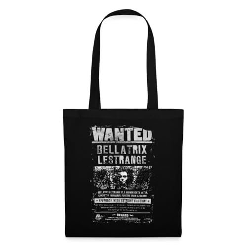 Spreadshirt Harry Potter Bellatrix Lestrange Wanted Poster Stoffbeutel, One size, Schwarz Spreadshirt Harry Potter Bellatrix Lestrange Wanted Poster Stoffbeutel, One size, Schwarz von Spreadshirt