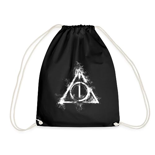 Spreadshirt Harry Potter Teil 7 Symbol Turnbeutel, One size, Schwarz von Spreadshirt