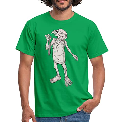 Spreadshirt Harry Potter Dobbys Geschenk Männer T-Shirt, M, Kelly Green von Spreadshirt