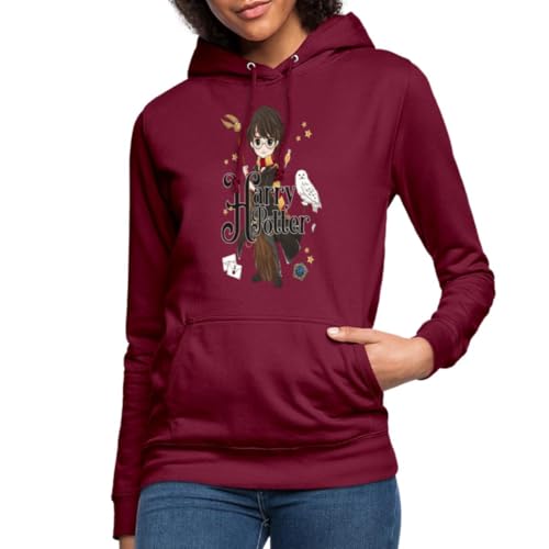 Spreadshirt Harry Potter Elemente Frauen Hoodie, L, Bordeaux Spreadshirt Harry Potter Elemente Frauen Hoodie, L, Bordeaux von Spreadshirt