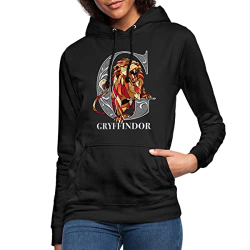 Spreadshirt Harry Potter Gryffindor Gold monochrom Frauen Hoodie, M, Schwarz von Spreadshirt