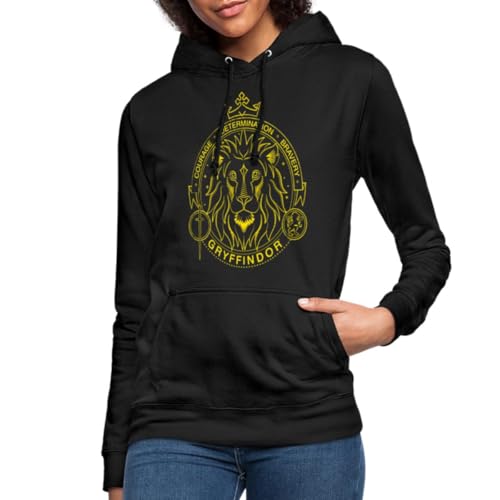 Spreadshirt Harry Potter Gryffindor Wappen Löwe Frauen Hoodie, XXL, Schwarz Spreadshirt Harry Potter Gryffindor Wappen Löwe Frauen Hoodie, XXL, Schwarz von Spreadshirt