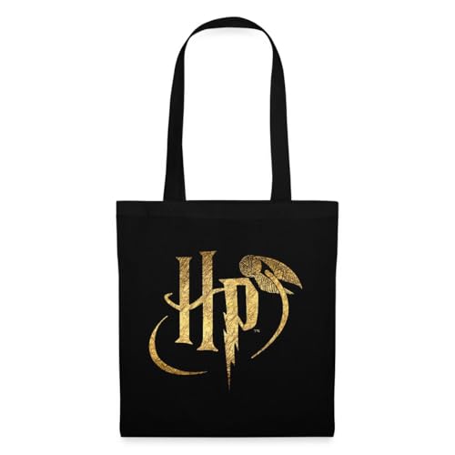 Spreadshirt Harry Potter HP Logo Stoffbeutel, One size, Schwarz Spreadshirt Harry Potter HP Logo Stoffbeutel, One size, Schwarz von Spreadshirt