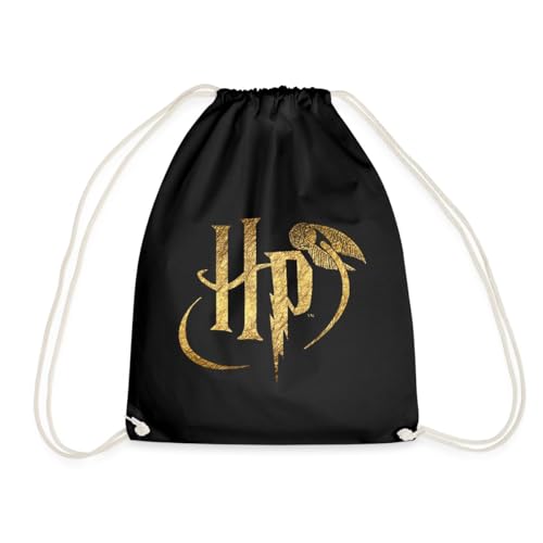 Spreadshirt Harry Potter HP Logo Turnbeutel, One Size, Schwarz von Spreadshirt