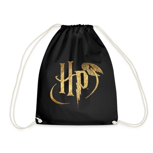 Spreadshirt Harry Potter HP Logo Turnbeutel, One size, Schwarz von Spreadshirt