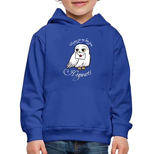 Spreadshirt Harry Potter Hedwig Brief Kinder Premium Hoodie, 122/128 (7-8 Jahre), Royalblau von Spreadshirt