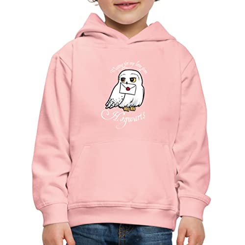 Spreadshirt Harry Potter Hedwig Brief Kinder Premium Hoodie, 152/164 (12-14 Jahre), Kristallrosa von Spreadshirt