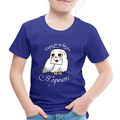 Spreadshirt Harry Potter Hedwig Brief Kinder Premium T-Shirt, 134/140 (8 Jahre), Königsblau von Spreadshirt