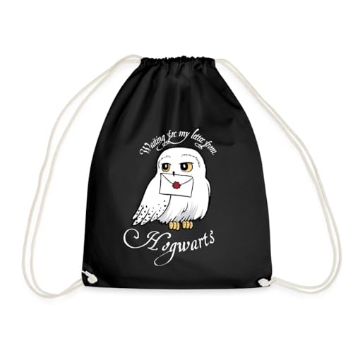 Spreadshirt Harry Potter Hedwig Brief Turnbeutel, One size, Schwarz von Spreadshirt