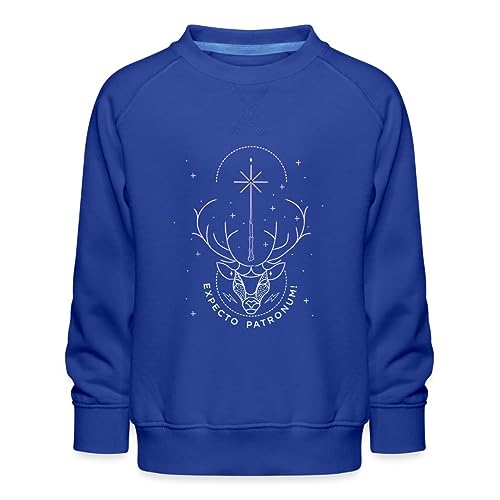 Spreadshirt Harry Potter Hirsch Expecto Patronum Kinder Premium Pullover, 152/164 (12-14 Jahre), Royalblau von Spreadshirt