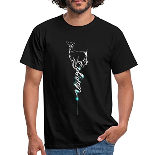 Spreadshirt Harry Potter Hirschkuh Patronus Männer T-Shirt, 3XL, Schwarz von Spreadshirt