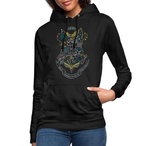 Spreadshirt Harry Potter Hogwarts Elemente Frauen Hoodie, L, Schwarz Spreadshirt Harry Potter Hogwarts Elemente Frauen Hoodie, L, Schwarz von Spreadshirt
