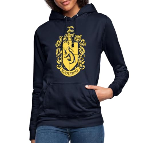 Spreadshirt Harry Potter Hufflepuff Wappen Frauen Hoodie, S, Navy Spreadshirt Harry Potter Hufflepuff Wappen Frauen Hoodie, S, Navy von Spreadshirt