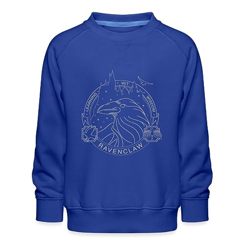 Spreadshirt Harry Potter Ravenclaw Silver Kinder Premium Pullover, 98/104 (3-4 Jahre), Royalblau von Spreadshirt