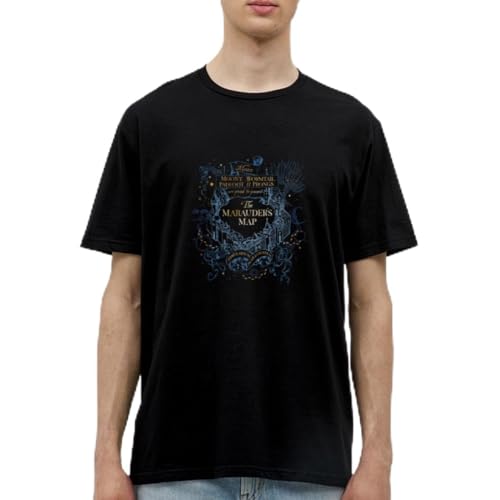 Spreadshirt Harry Potter The Marauder's Map Männer T-Shirt, L, Schwarz von Spreadshirt