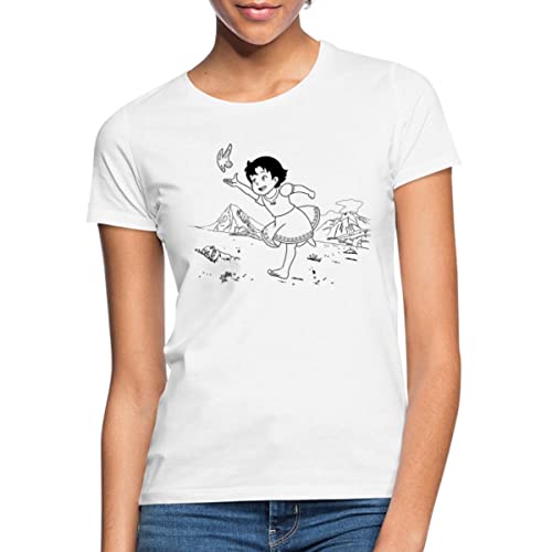 Spreadshirt Heidi Rennt Mit Schmetterling Frauen T-Shirt, L, weiß von Spreadshirt