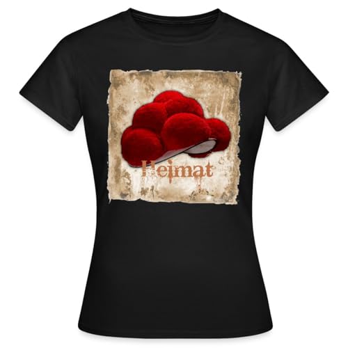 Spreadshirt Heimat Schwarzwald Bollenhut Frauen T-Shirt, XL, Schwarz von Spreadshirt