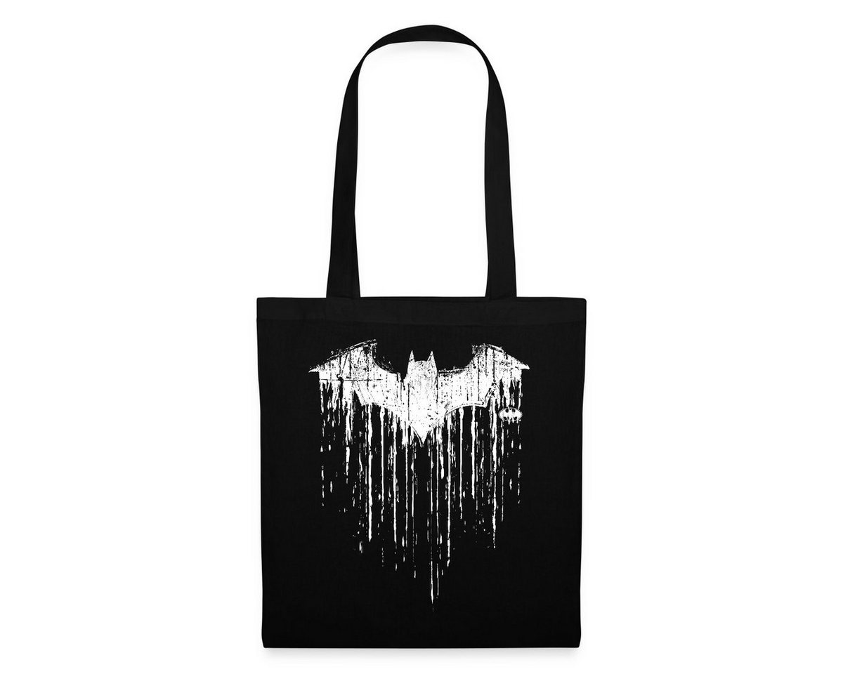 Spreadshirt Henkeltasche DC Comics Batman Fledermaus Used Look Stoffbeutel (1-tlg) von Spreadshirt