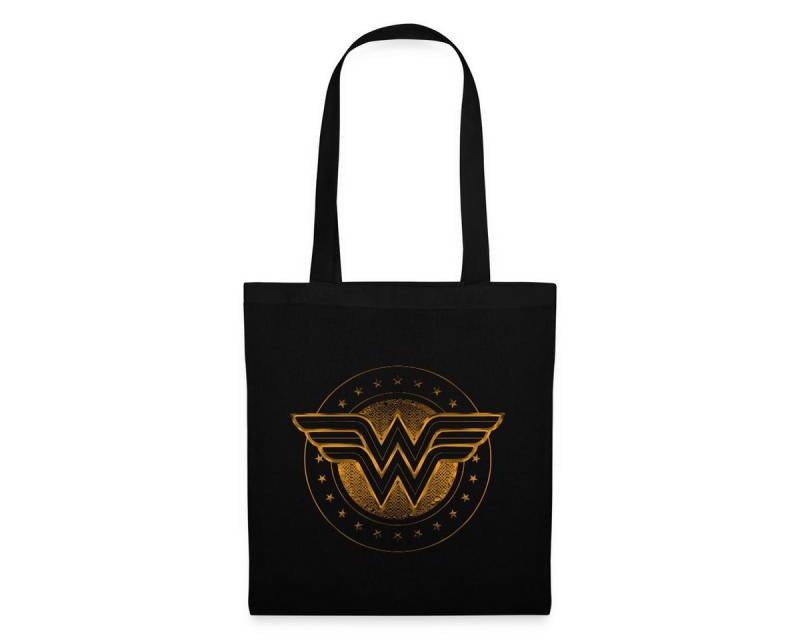 Spreadshirt Henkeltasche DC Comics Wonder Woman Logo Mit Sternchen Stoffbeutel (1-tlg) von Spreadshirt