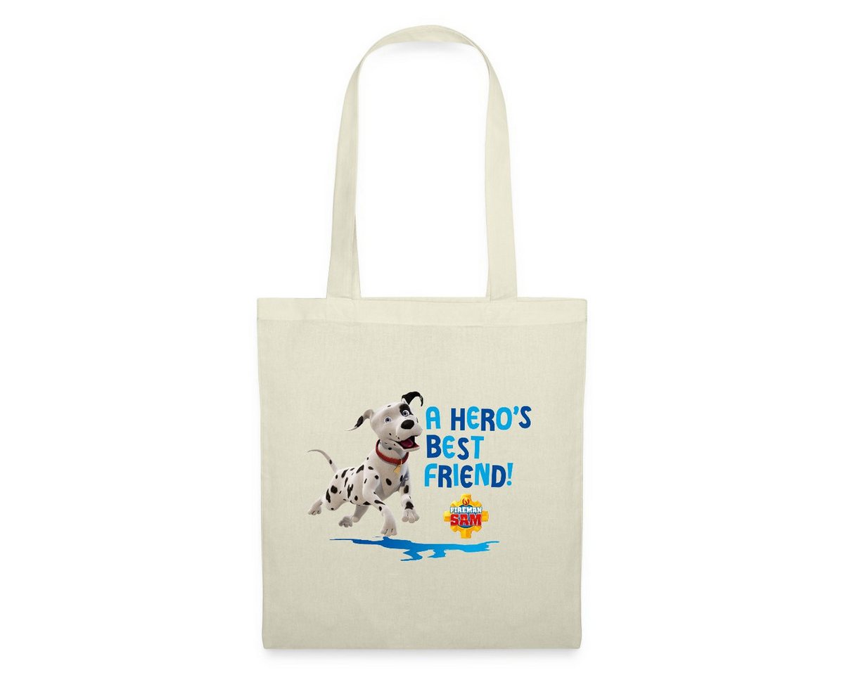 Spreadshirt Henkeltasche Feuerwehrmann Sam™ Dalmatiner Schnuffi Süß Stoffbeutel (1-tlg) von Spreadshirt