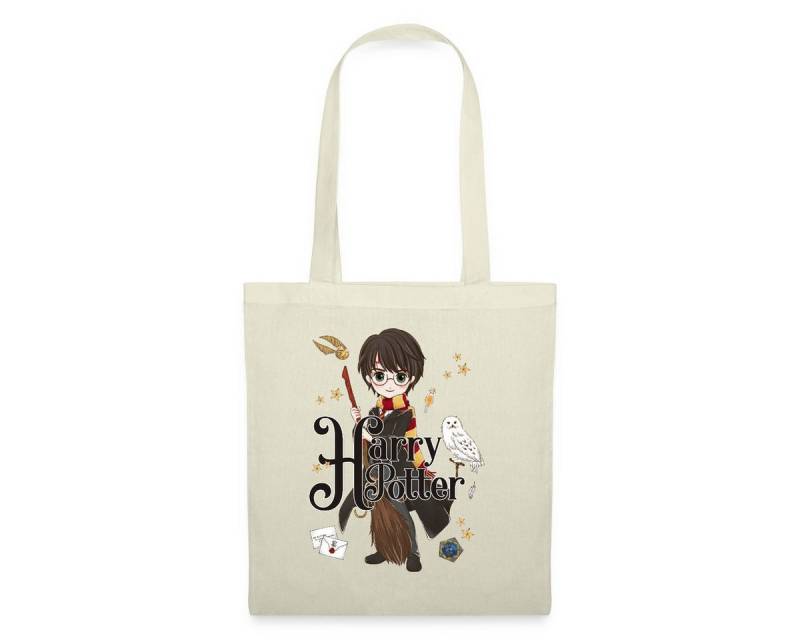 Spreadshirt Henkeltasche Harry Potter Elemente Stoffbeutel (1-tlg) von Spreadshirt