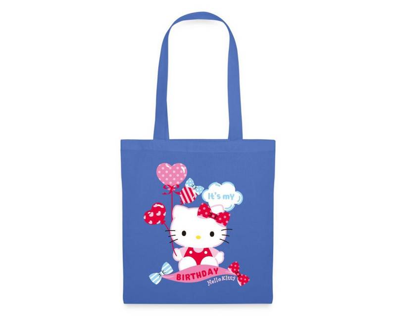 Spreadshirt Henkeltasche Hello Kitty Mit Ballons Mein Geburtstag Stoffbeutel (1-tlg) von Spreadshirt