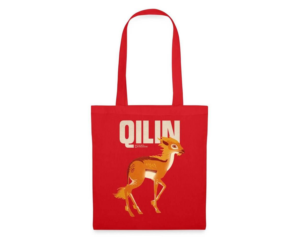 Spreadshirt Henkeltasche Phantastische Tierwesen 3 Qilin Einhorn Stoffbeutel (1-tlg) von Spreadshirt