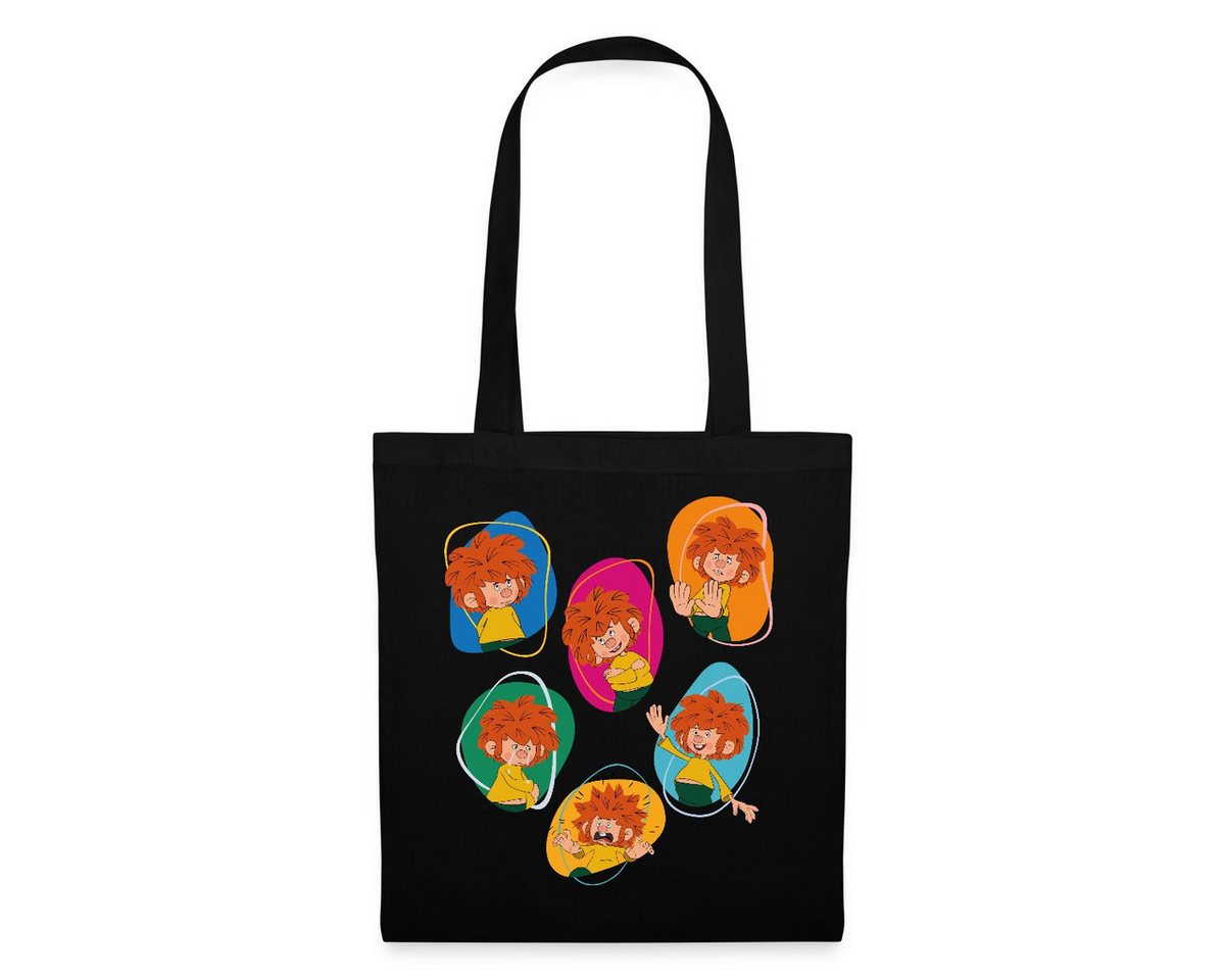 Spreadshirt Henkeltasche Pumuckl Zeigt Verschiedene Emotionen Stoffbeutel (1-tlg) von Spreadshirt