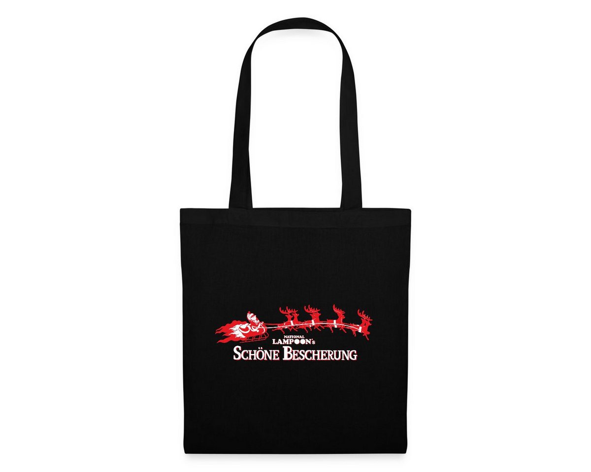 Spreadshirt Henkeltasche Schöne Bescherung Logo Mit Weihnachtsmann Stoffbeutel (1-tlg) von Spreadshirt