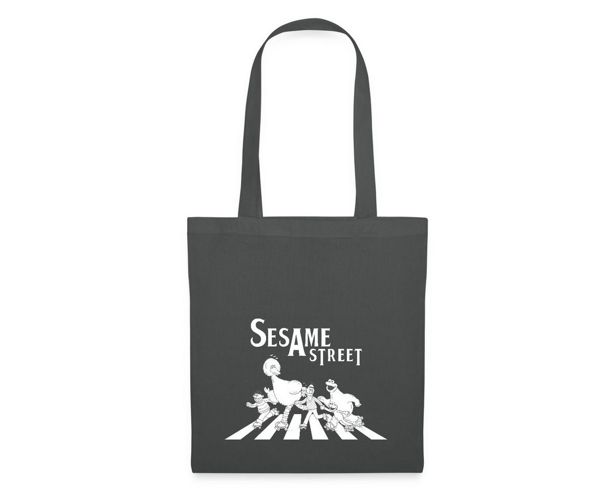 Spreadshirt Henkeltasche Sesamstraße Zebrastreifen Klassiker Stoffbeutel (1-tlg) von Spreadshirt
