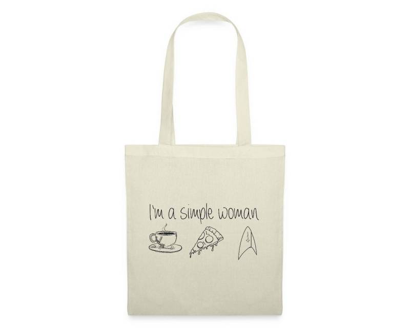 Spreadshirt Henkeltasche Star Trek Discovery I'm A Simple Woman Stoffbeutel (1-tlg) von Spreadshirt