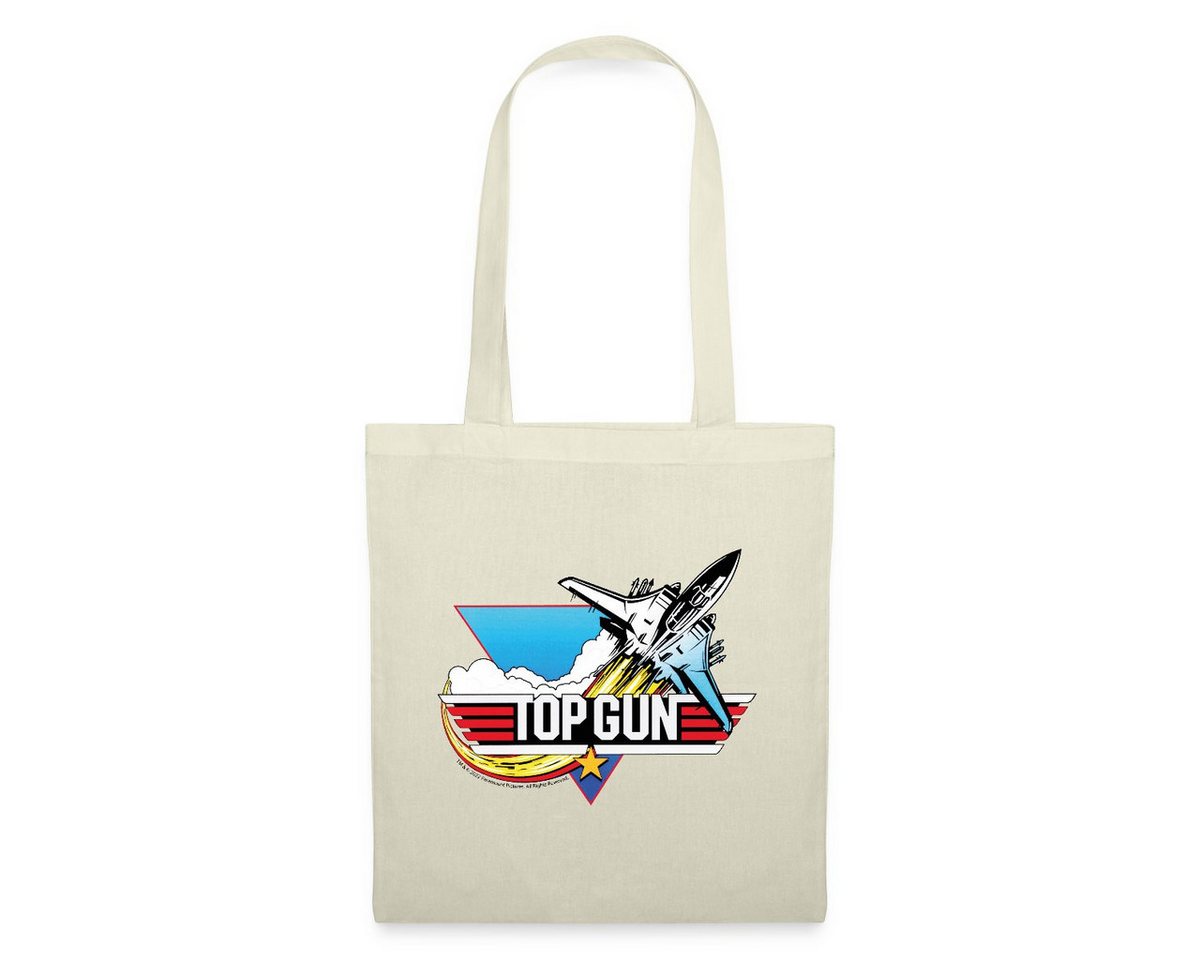 Spreadshirt Henkeltasche Top Gun Kampfjet Logo Stoffbeutel (1-tlg) von Spreadshirt