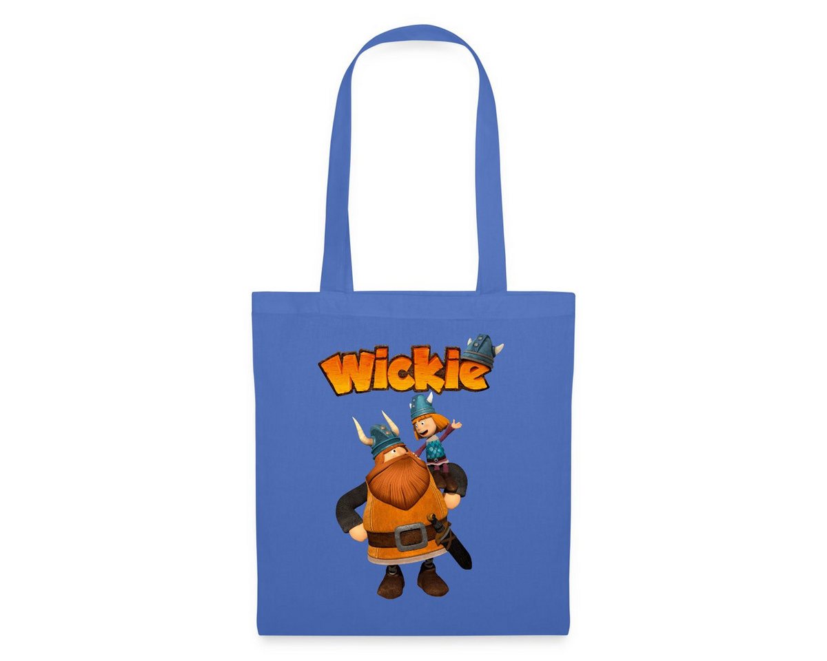 Spreadshirt Henkeltasche Wickie Und Die Starken Männer Wickie Mit Papa Halvar Stoffbeutel (1-tlg) von Spreadshirt