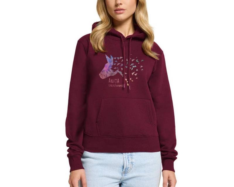 Spreadshirt Hoodie Anita Girlietainment Low Poly Galaxy Design Damen Premium Hoodie (1-tlg) von Spreadshirt