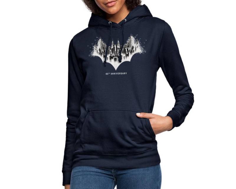 Spreadshirt Hoodie Batman 80 Jahre Gotham Damen Hoodie (1-tlg) von Spreadshirt